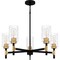 Quoizel Carly Chandelier 5 Lights Matte Black CAY5028MBK - alternate 2